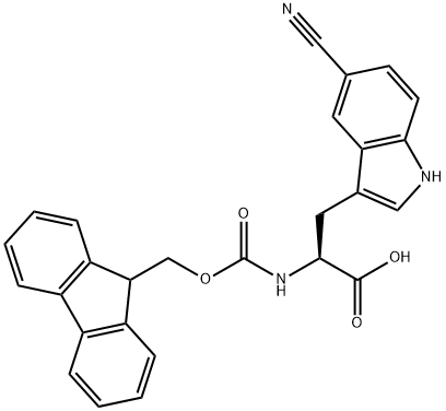 Fmoc-5-cyano-L-tryptophan Structural