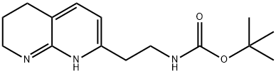 tert-butyl 2-(1,5,6,7-tetrahydro-1,8-naphthyridin-2-yl)ethylcarbamate Structural