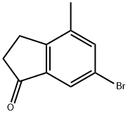 6-Bromo-4-methyl-indan-1-one Structural