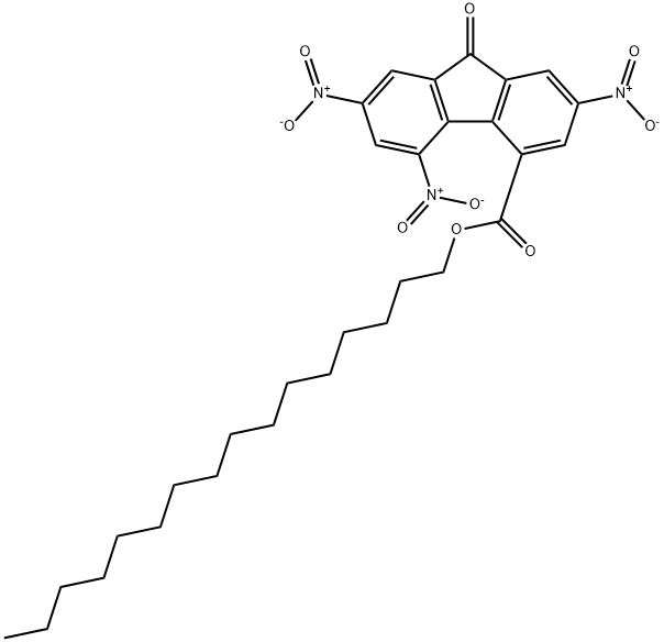 hexadecyl 2,5,7-trinitro-9-oxo-9H-fluorene-4-carboxylate Structural