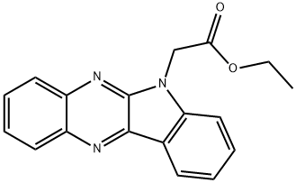 ethyl 2-(6H-indolo[2,3-b]quinoxalin-6-yl)acetate Structural