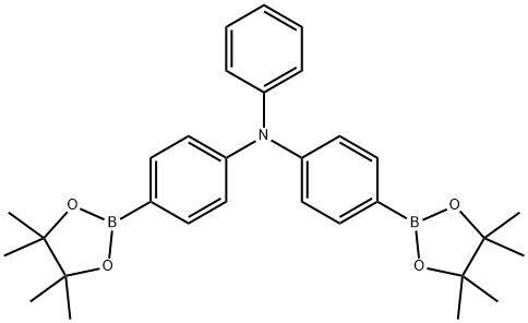 Phenyl-bis-[4-(4,4,5,5-tetramethyl-[1,3,2]dioxaborolan-2-yl)-phenyl]-amine Structural