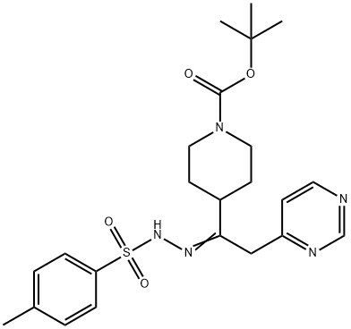 TERT-BUTYL -4-(2-(PYRIMIDIN-4-YL)-1-(2-TOSYLHYDRAZINEYLIDENE)ETHYL)PIPERIDINE-1-CARBOXYLATE(WXG03065) Structural