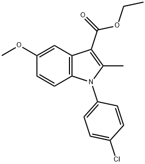 ethyl 1-(4-chlorophenyl)-5-methoxy-2-methyl-1H-indole-3-carboxylate Structural