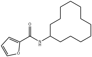 N-cyclododecylfuran-2-carboxamide Structural