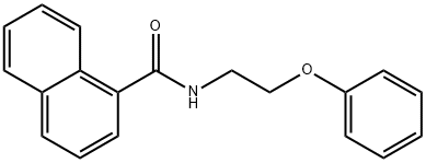 N-(2-phenoxyethyl)naphthalene-1-carboxamide Structural