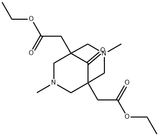 diethyl 2,2'-(3,7-dimethyl-9-oxo-3,7-diazabicyclo[3.3.1]nonane-1,5-diyl)diacetate Structural