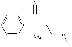 2-amino-2-phenylbutanenitrile hydrochloride Structural