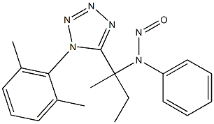 N-(2-(1-(2,6-dimethylphenyl)-1H-tetrazol-5-yl)butan-2-yl)-N-phenylnitrous amide Structural