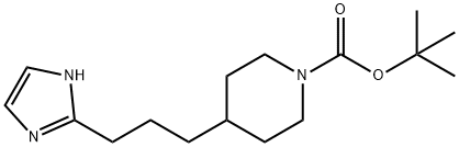 tert-butyl 4-(3-(1H-imidazol-2-yl)propyl)piperidine-1-carboxylate Structural