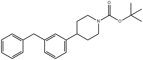 tert-butyl 4-(3-benzylphenyl)piperidine-1-carboxylate Structural