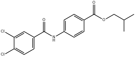 isobutyl 4-(3,4-dichlorobenzamido)benzoate Structural