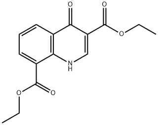 diethyl 4-oxo-1,4-dihydroquinoline-3,8-dicarboxylate Structural