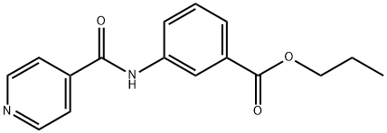 propyl 3-(isonicotinamido)benzoate Structural