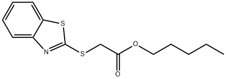 pentyl 2-(benzo[d]thiazol-2-ylthio)acetate Structural