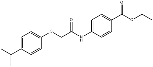ethyl 4-(2-(4-isopropylphenoxy)acetamido)benzoate Structural