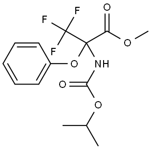 methyl 3,3,3-trifluoro-2-((isopropoxycarbonyl)amino)-2-phenoxypropanoate Structural
