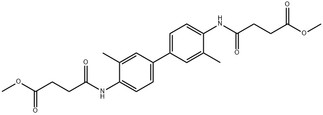 dimethyl 4,4'-[(3,3'-dimethyl-4,4'-biphenyldiyl)di(imino)]bis(4-oxobutanoate) Structural