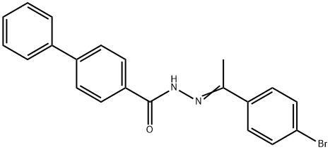N'-[1-(4-bromophenyl)ethylidene]-4-biphenylcarbohydrazide Structural