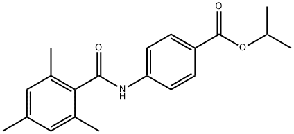 isopropyl 4-(2,4,6-trimethylbenzamido)benzoate Structural