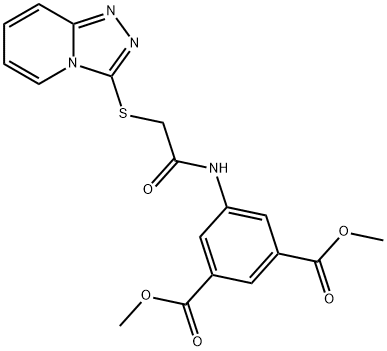 dimethyl 5-(2-([1,2,4]triazolo[4,3-a]pyridin-3-ylthio)acetamido)isophthalate Structural