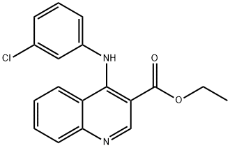 ethyl 4-((3-chlorophenyl)imino)-1,4-dihydroquinoline-3-carboxylate Structural