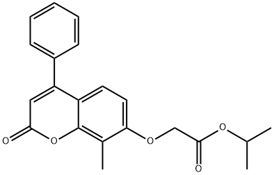 isopropyl 2-((8-methyl-2-oxo-4-phenyl-2H-chromen-7-yl)oxy)acetate Structural