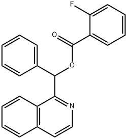 isoquinolin-1-yl(phenyl)methyl 2-fluorobenzoate Structural