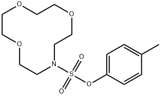 p-tolyl 1,4,7-trioxa-10-azacyclododecane-10-sulfonate Structural