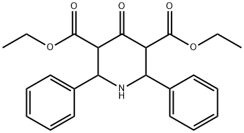 diethyl 4-oxo-2,6-diphenylpiperidine-3,5-dicarboxylate Structural