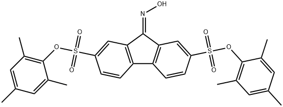 dimesityl 9-(hydroxyimino)-9H-fluorene-2,7-disulfonate Structural