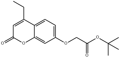 tert-butyl 2-((4-ethyl-2-oxo-2H-chromen-7-yl)oxy)acetate Structural