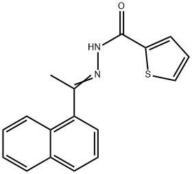 N'-[(1E)-1-(naphthalen-1-yl)ethylidene]thiophene-2-carbohydrazide Structural
