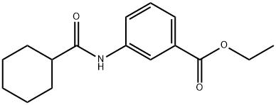 ethyl 3-(cyclohexanecarboxamido)benzoate Structural