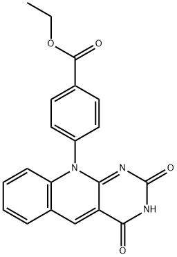 ethyl 4-(4-hydroxy-2-oxopyrimido[4,5-b]quinolin-10(2H)-yl)benzoate Structural