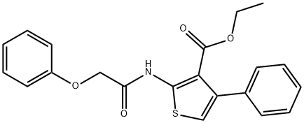 ethyl 2-(2-phenoxyacetamido)-4-phenylthiophene-3-carboxylate Structural