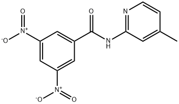 N-(4-methylpyridin-2-yl)-3,5-dinitrobenzamide Structural