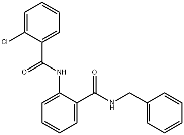 N-{2-[(benzylamino)carbonyl]phenyl}-2-chlorobenzamide Structural