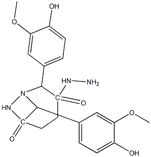 N'~1~,N'~4~-bis(4-hydroxy-3-methoxybenzylidene)succinohydrazide Structural
