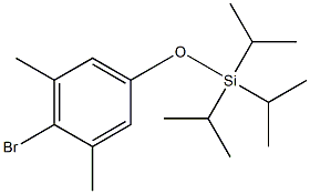 Silane, (4-bromo-3,5-dimethylphenoxy)tris(1-methylethyl)- Structural