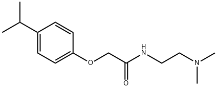 N-[2-(dimethylamino)ethyl]-2-(4-isopropylphenoxy)acetamide Structural