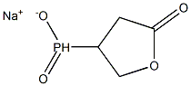 sodium (5-oxotetrahydrofuran-3-yl)phosphinate Structural