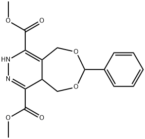 dimethyl 7-phenyl-2,4a,5,9-tetrahydro-[1,3]dioxepino[5,6-d]pyridazine-1,4-dicarboxylate Structural