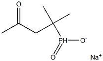 sodium (2-methyl-4-oxopentan-2-yl)phosphinate Structural