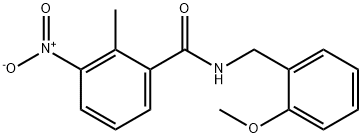 N-(2-methoxybenzyl)-2-methyl-3-nitrobenzamide Structural
