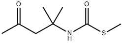 S-methyl (2-methyl-4-oxopentan-2-yl)carbamothioate Structural