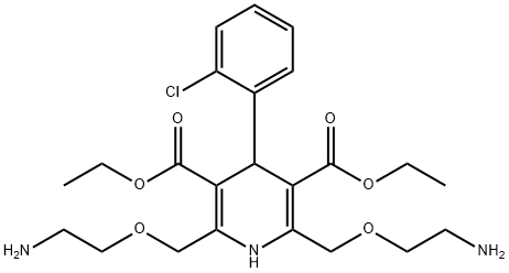 diethyl 2,6-bis((2-aminoethoxy)methyl)-4-(2-chlorophenyl)-1,4-dihydropyridine-3,5-dicarboxylate Structural