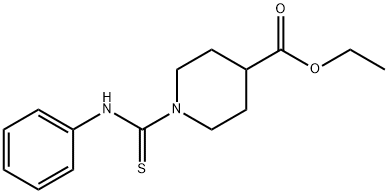 ethyl 1-(phenylcarbamothioyl)piperidine-4-carboxylate Structural