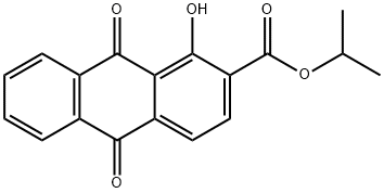 isopropyl 1-hydroxy-9,10-dioxo-9,10-dihydroanthracene-2-carboxylate Structural