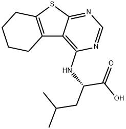 N-(5,6,7,8-tetrahydro[1]benzothieno[2,3-d]pyrimidin-4-yl)-L-leucine Structural